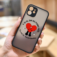 Yo Perreo Sola zły króliczek Maluma matowy przezroczysty futerał na telefon IPhone 12 11 Pro Max 12mini 7 8Plus X XS XR 13 SE2 moda okładka Capa 4